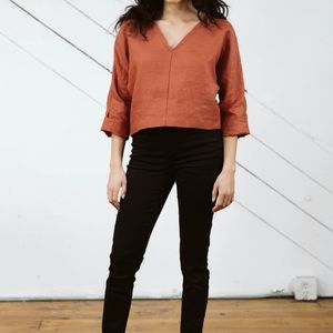 Only Child Clothing-Tierra Top in Linen